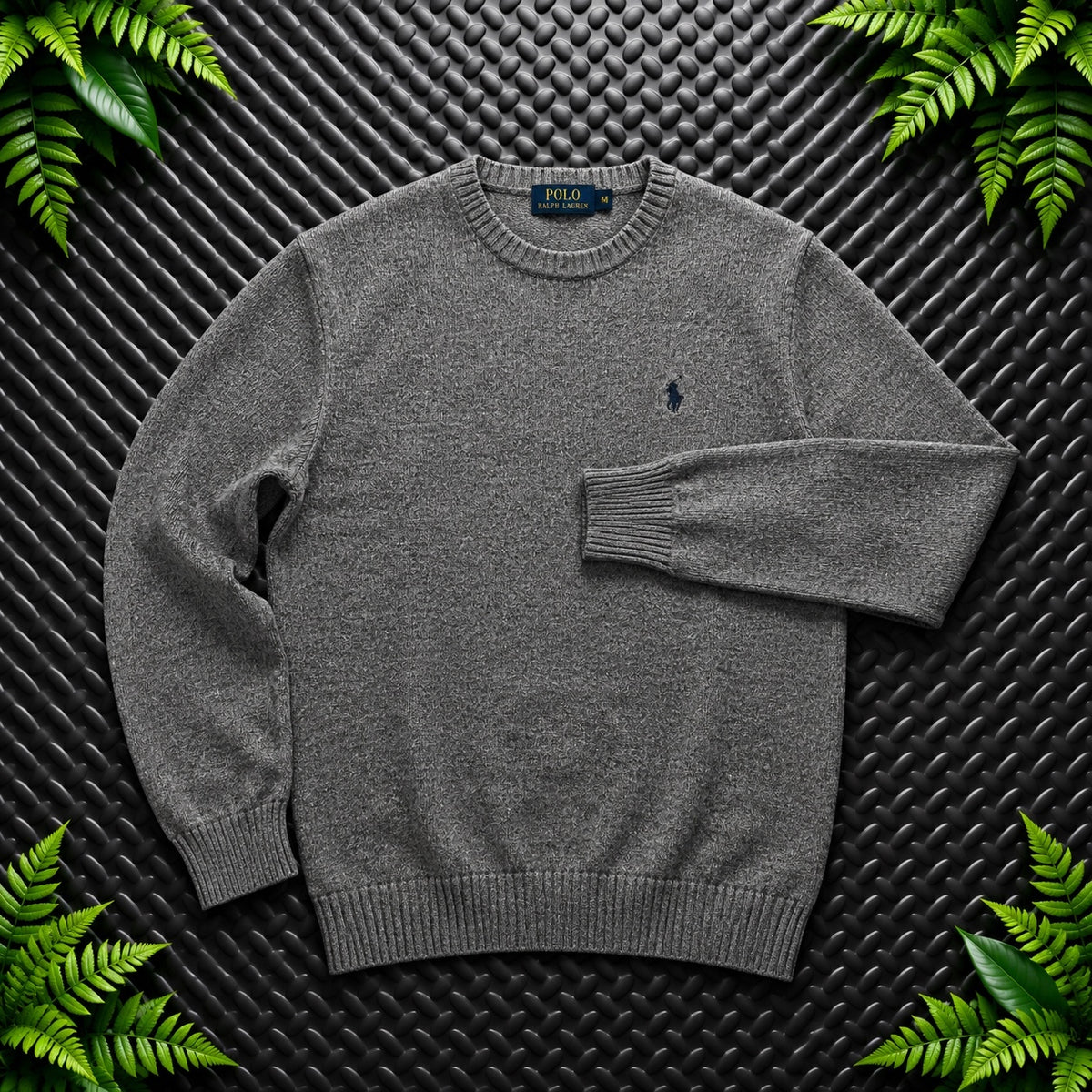Ralph Lauren Grey Crewneck Jumper | Men’s Classic Fit M / 3682
