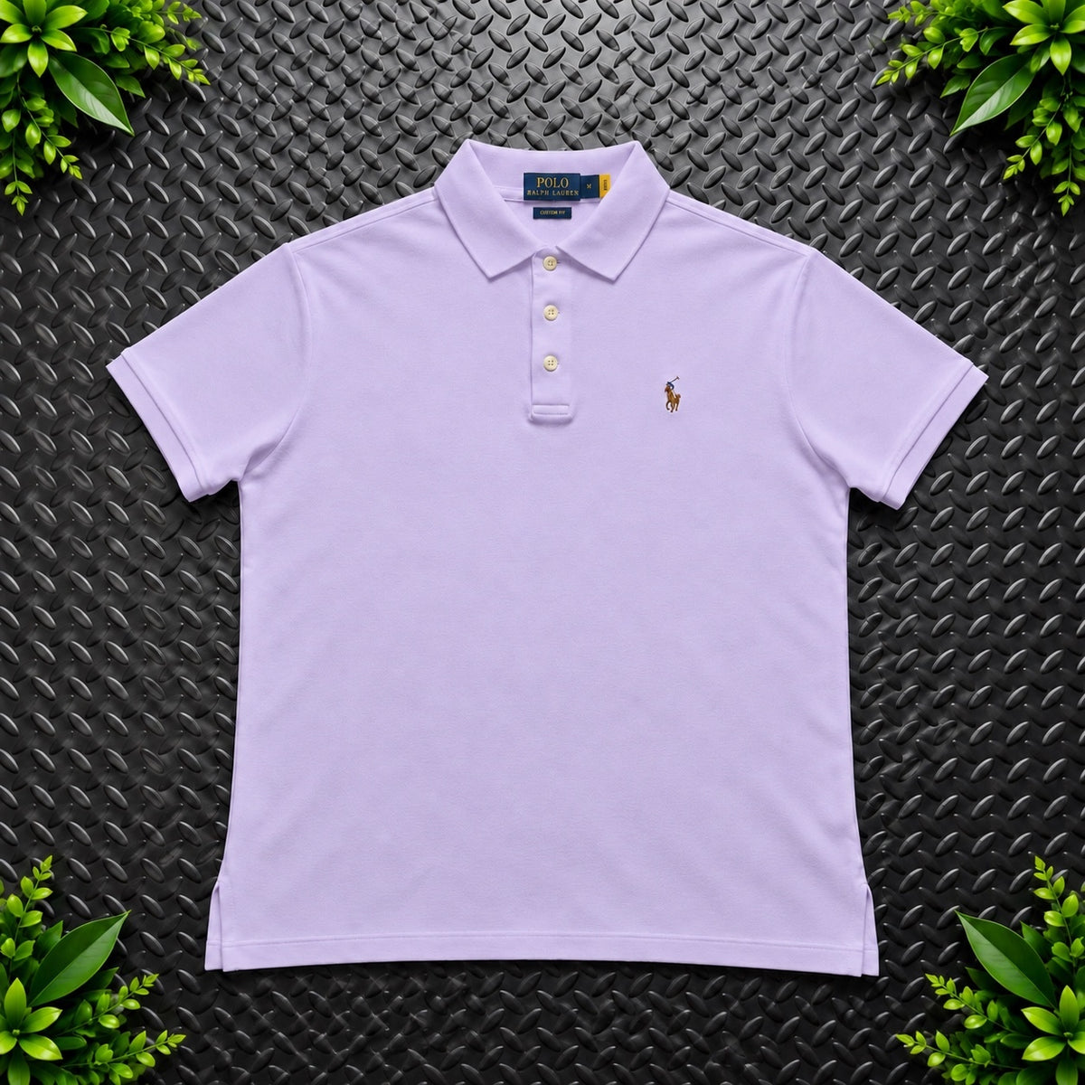 Ralph Lauren Lilac Polo Shirt | Men’s Custom Slim Fit M / 3630
