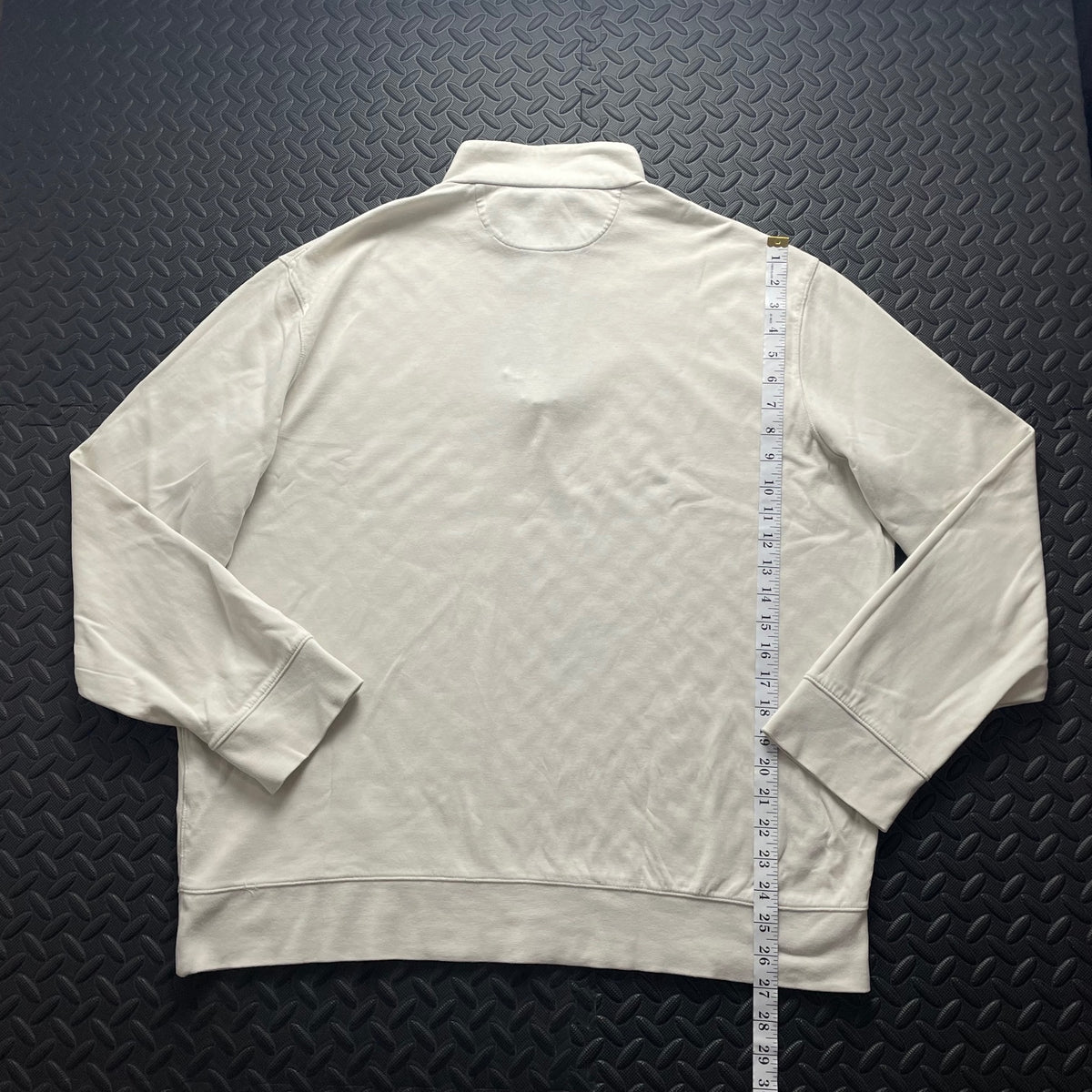 Ralph Lauren Cream 1/4 Zip Jumper | Men’s Classic Fit XL / 3743