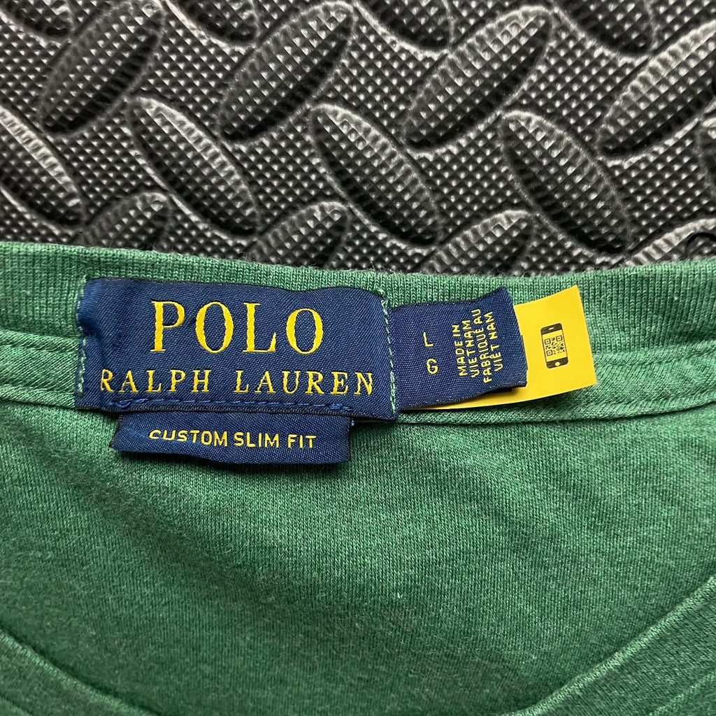 Ralph Lauren Dark Green Tshirt | Men’s Custom Slim Fit L / 3410