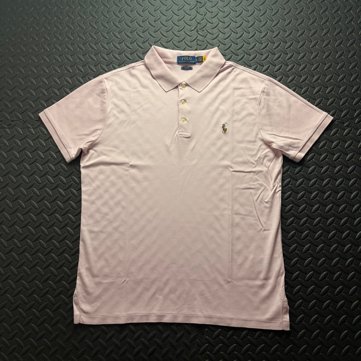 Ralph Lauren Rose Pink Polo Shirt | Men’s Slim Fit L / 3873