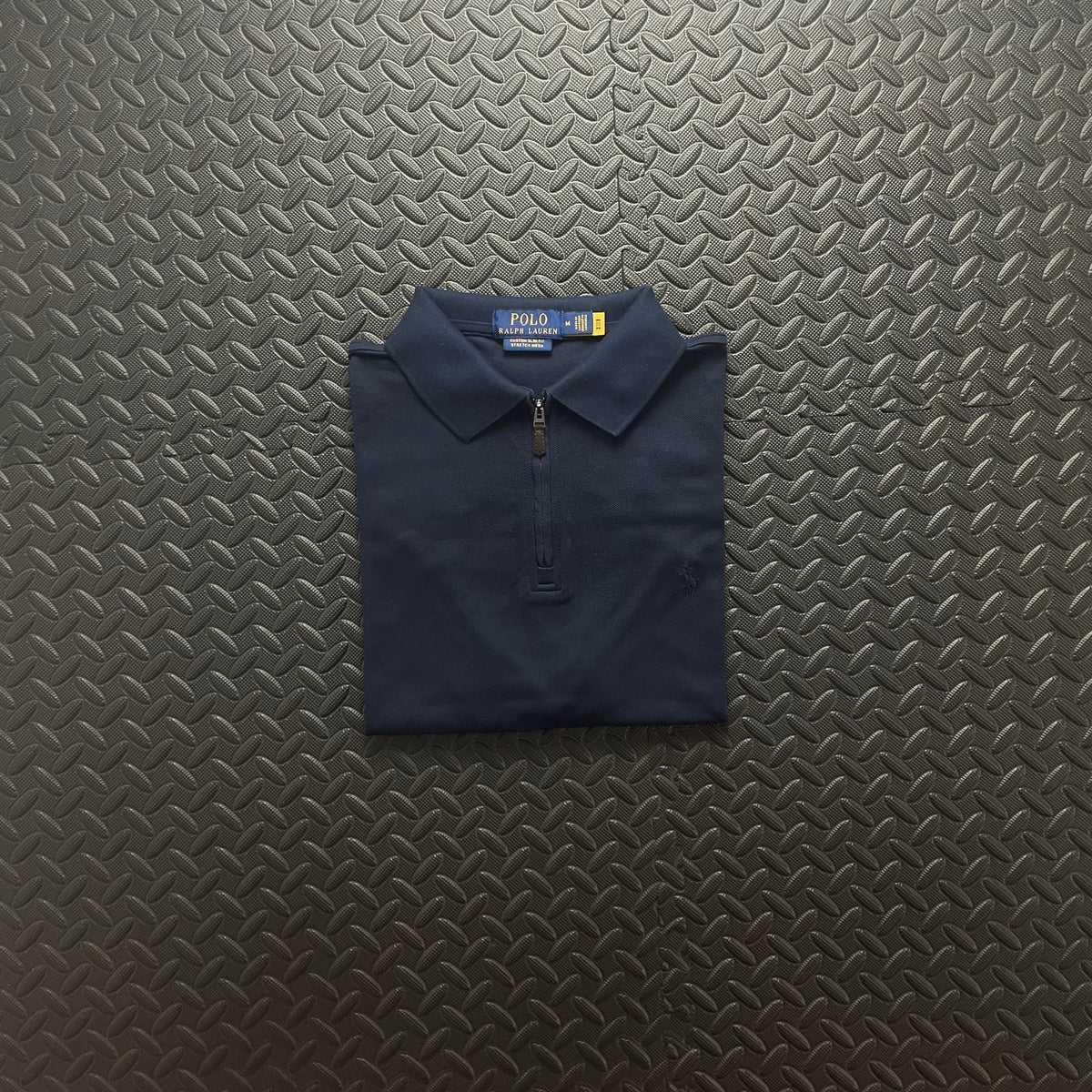 Ralph Lauren Navy 1/4 Zip Polo Shirt | Men’s Custom Slim Fit M / 3620