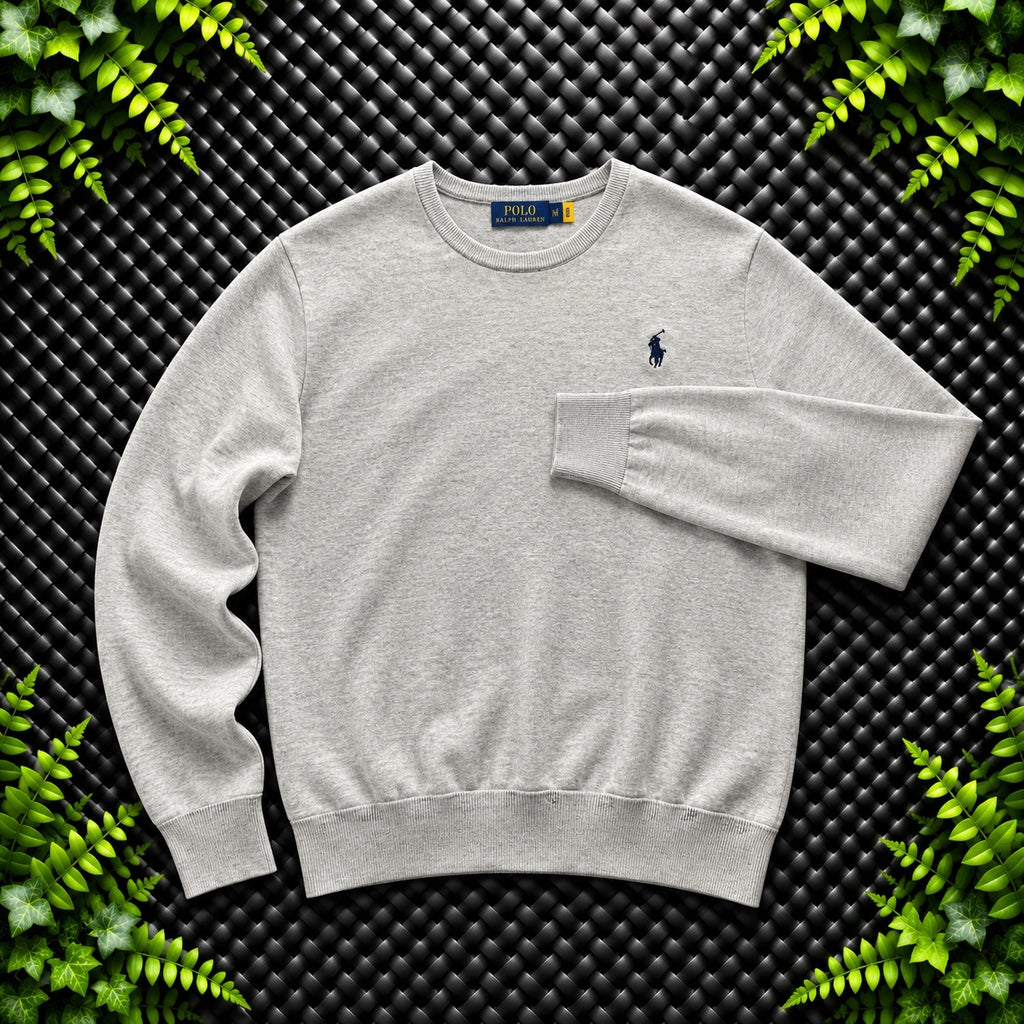 Ralph Lauren Grey Crewneck Jumper | Men’s Classic Fit L / 3779