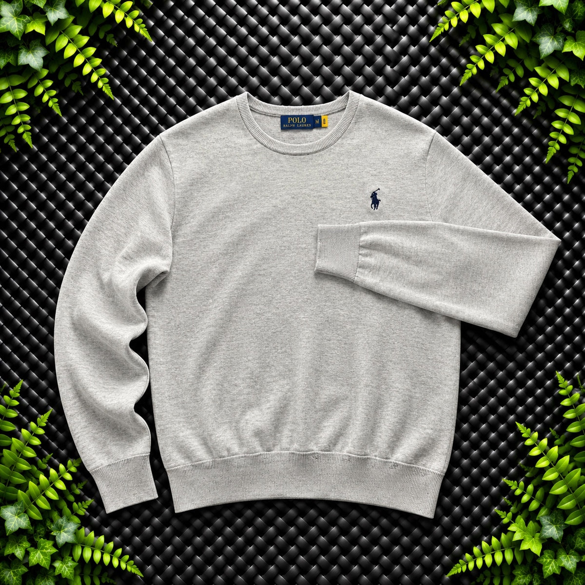 Ralph Lauren Grey Crewneck Jumper | Men’s Classic Fit L / 3779