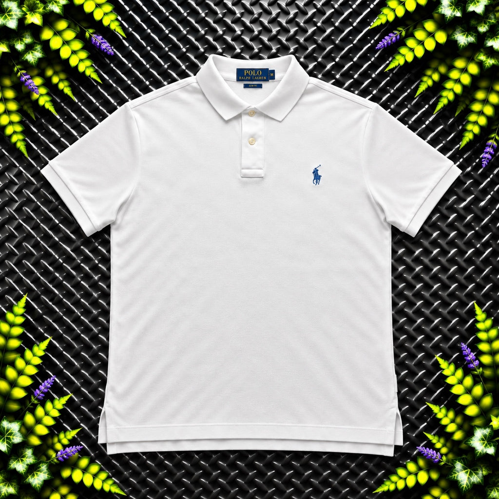 Ralph Lauren White Polo Shirt | Men’s Slim Fit M / 3839