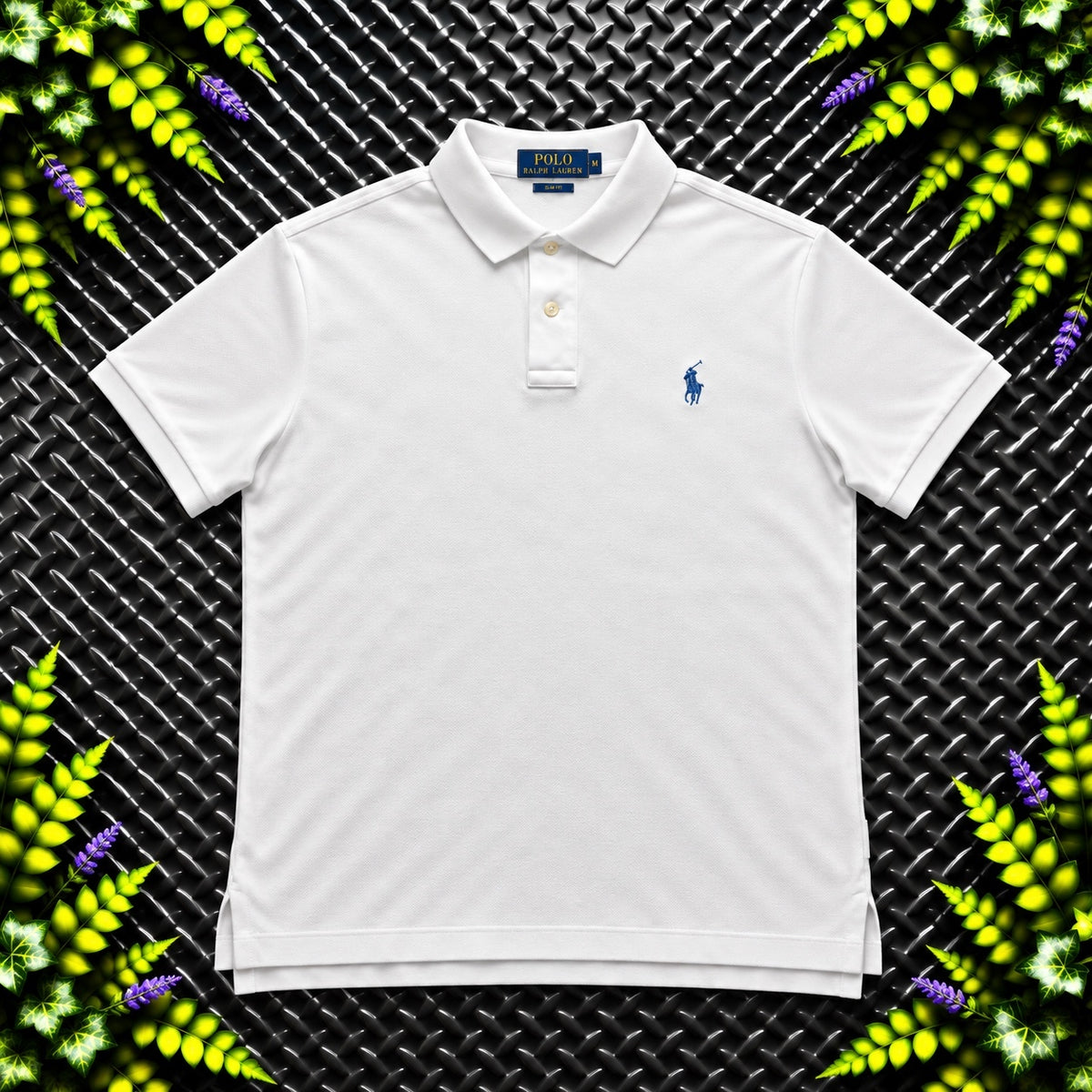 Ralph Lauren White Polo Shirt | Men’s Slim Fit M / 3839