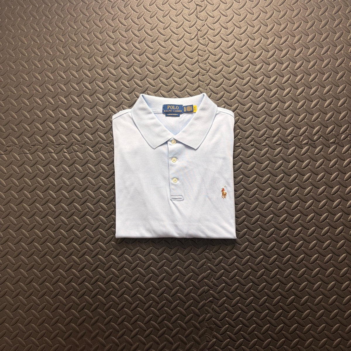 Ralph Lauren Light Blue Polo Shirt | Men’s Custom Slim Fit XL / 3811