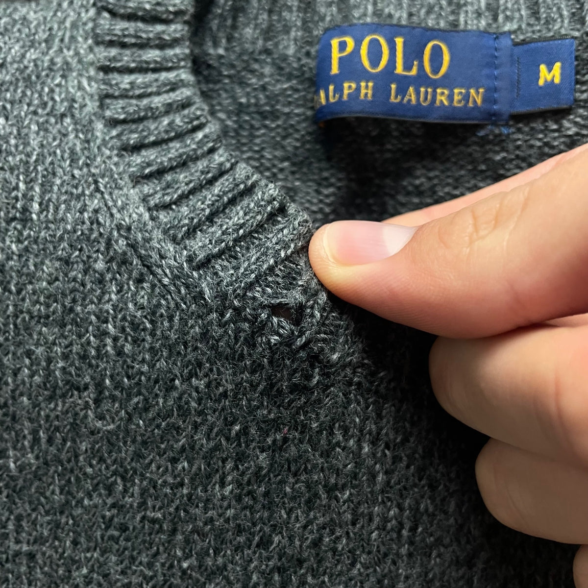 Ralph Lauren Grey Crewneck Jumper | Men’s Classic Fit M / 3682