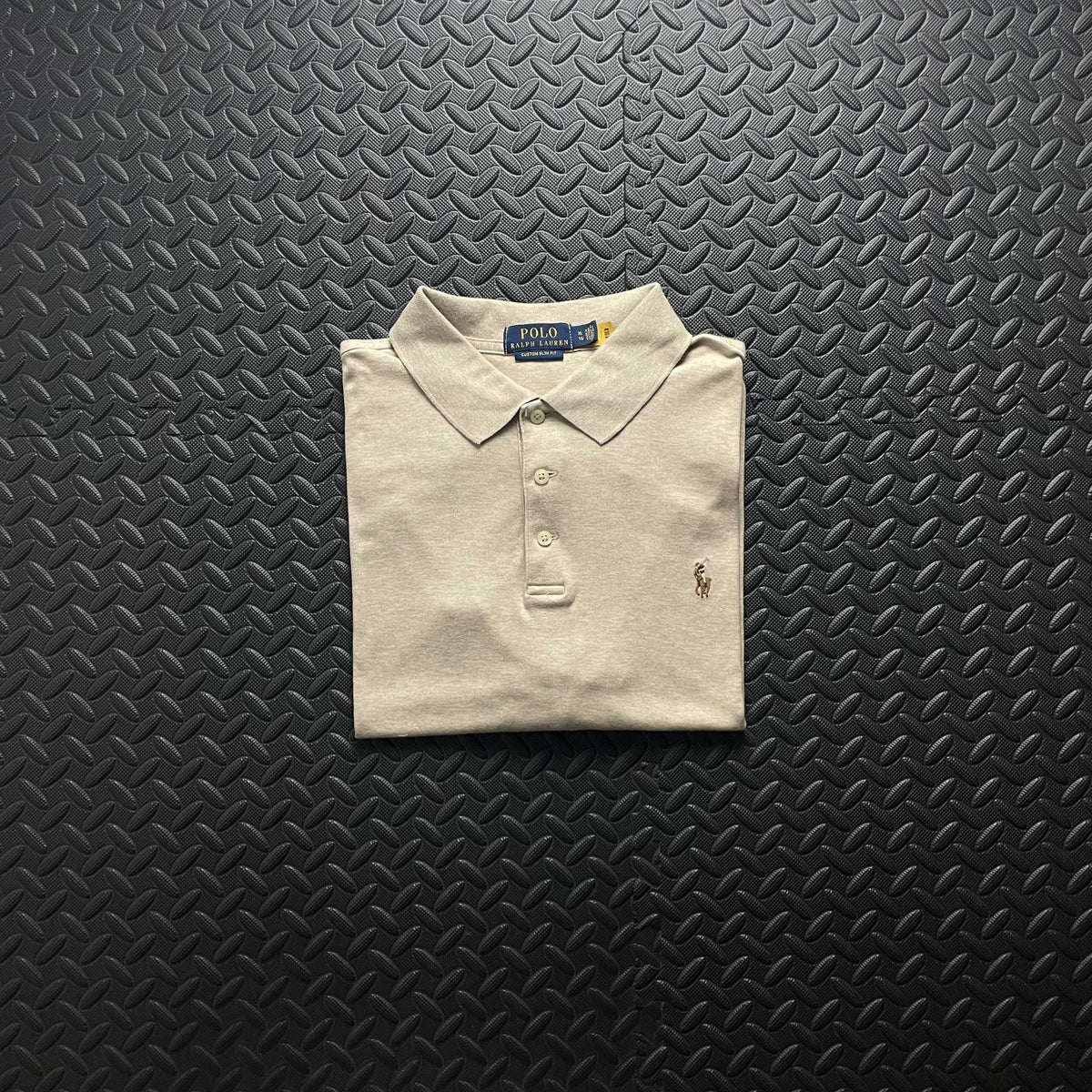 Ralph Lauren Cream Polo Shirt | Men’s Custom Slim Fit XL / 3607