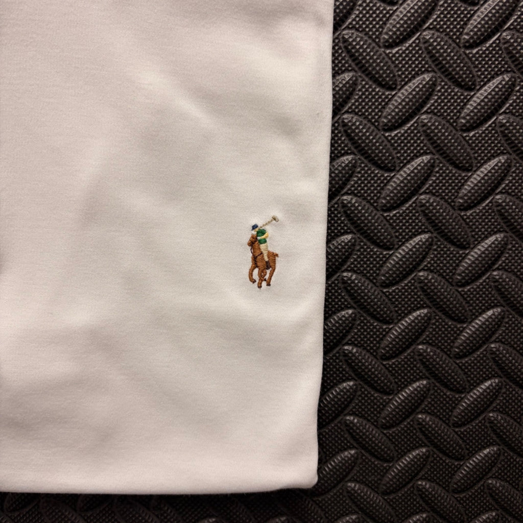 Ralph Lauren White Polo Shirt | Men’s Slim Fit L / 3863