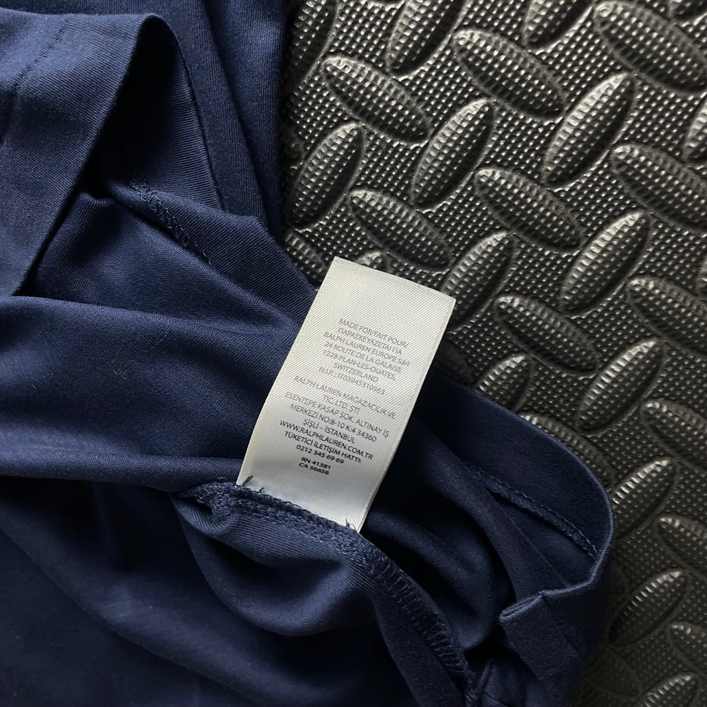 Ralph Lauren Navy Polo Shirt | Men’s Slim Fit M / 3799