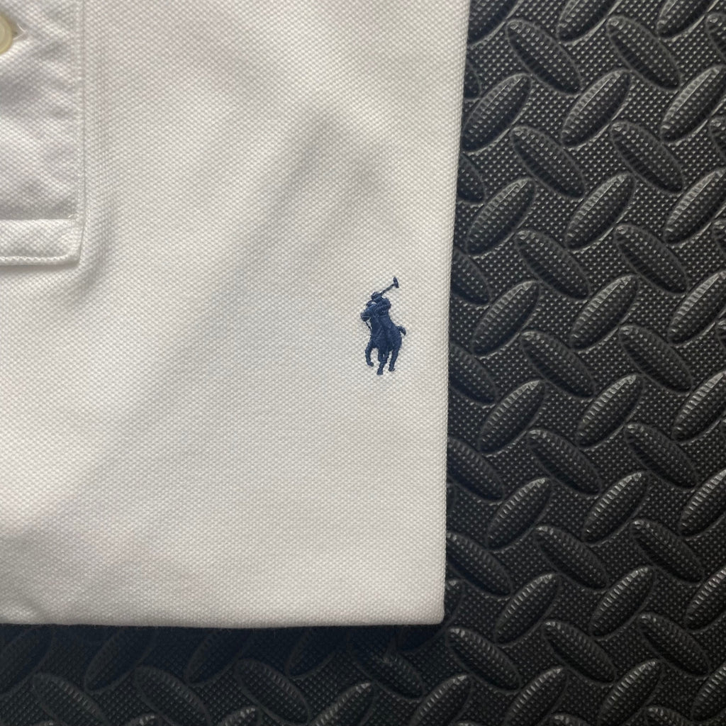 Ralph Lauren White Polo Shirt | Men’s Slim Fit L / 3648