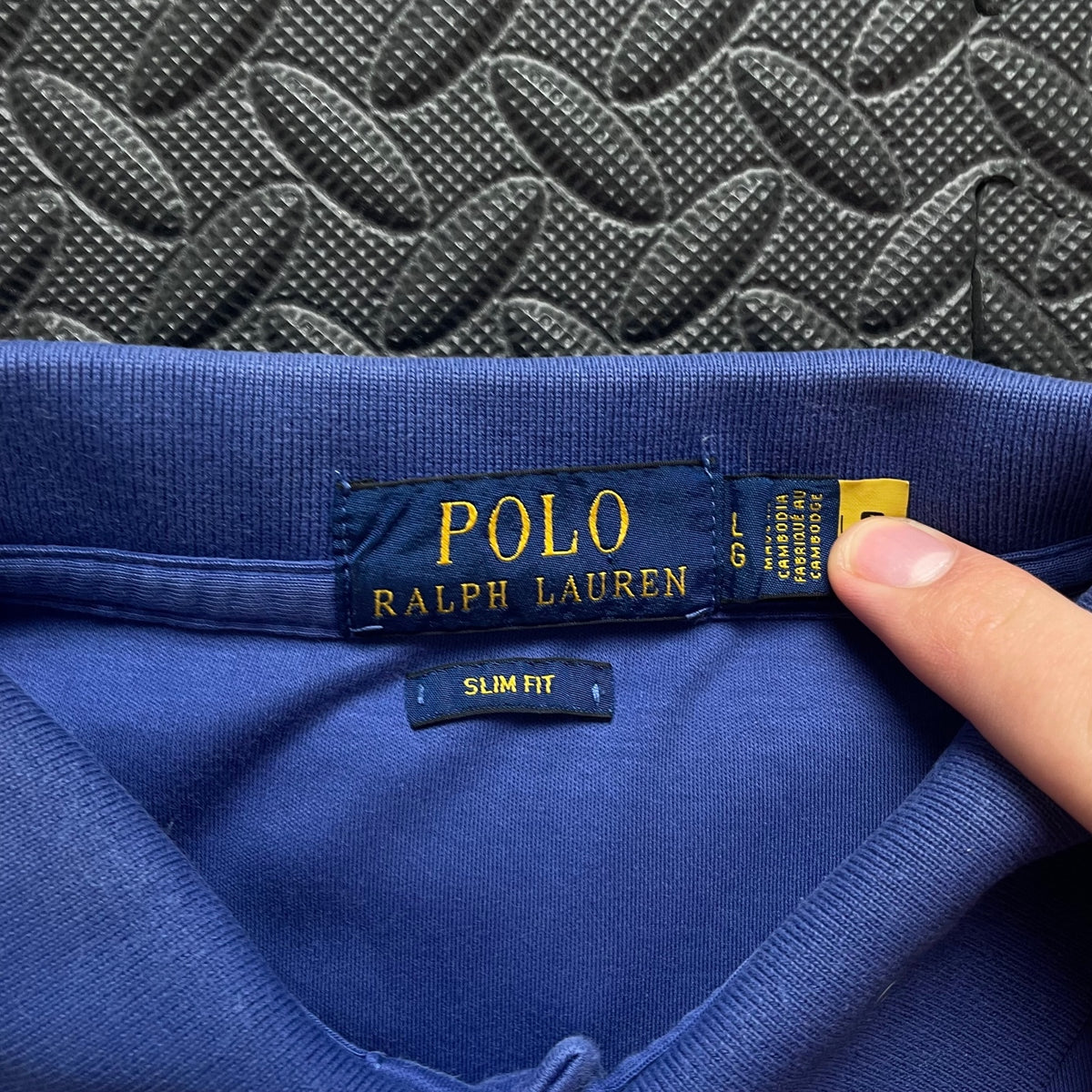 Ralph Lauren Blue Polo Shirt | Men’s Slim Fit L / 3694