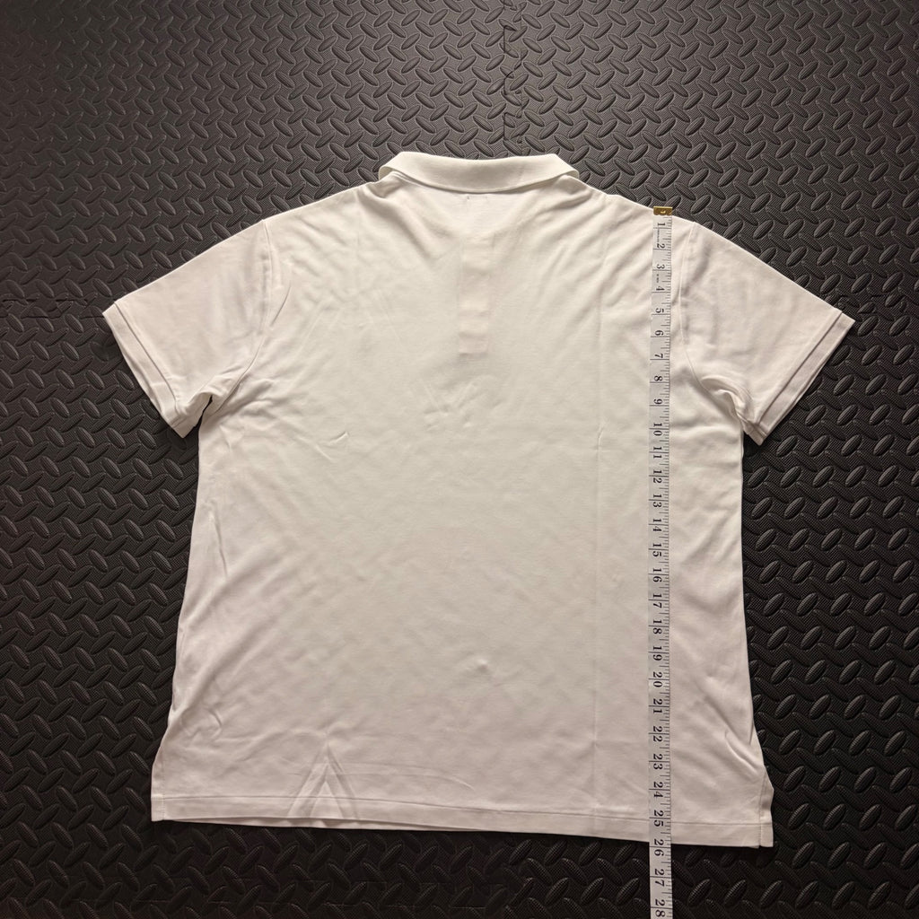 Ralph Lauren White Polo Shirt | Men’s Slim Fit XL / 3831