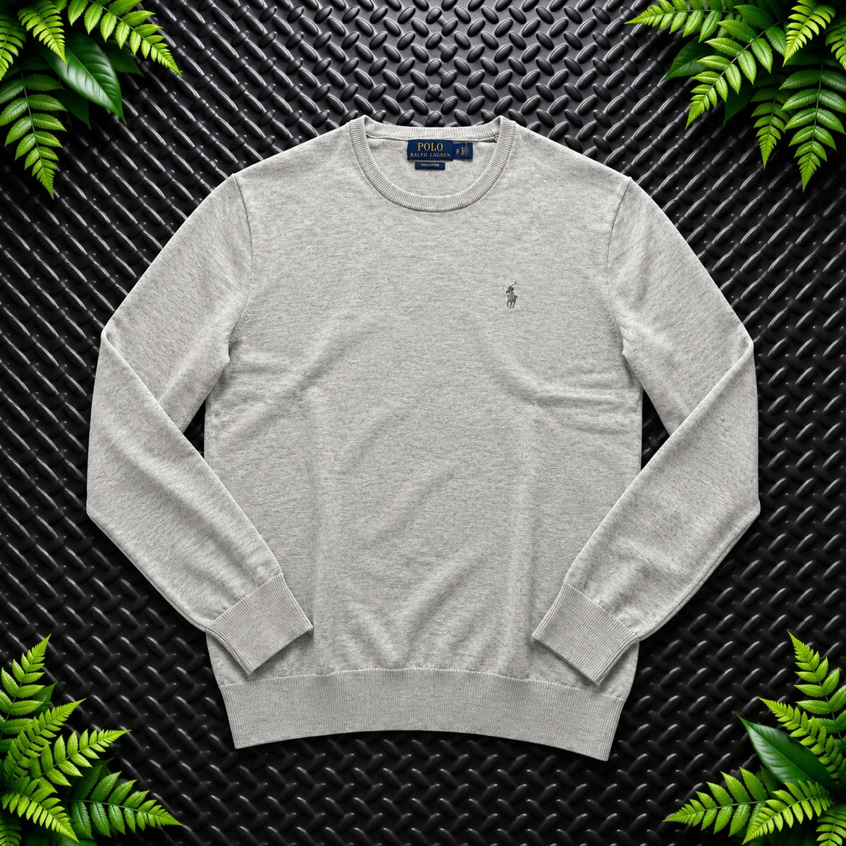 Ralph Lauren Grey Crewneck Jumper | Men’s Classic Fit XS / 3679