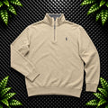 Ralph Lauren Beige 1/4 Zip Jumper | Men’s Classic Fit XS / 3725