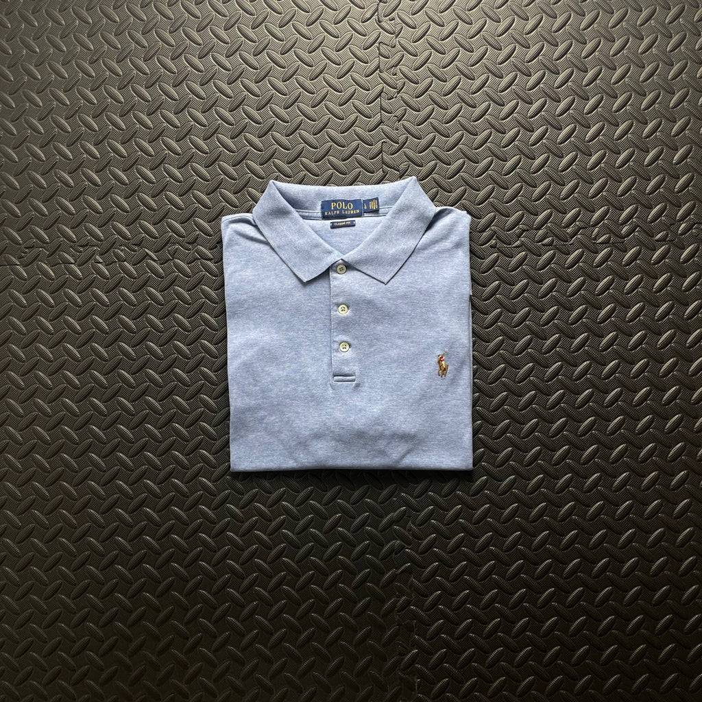 Ralph Lauren Light Blue Polo Shirt | Men’s Classic Fit L / 3618