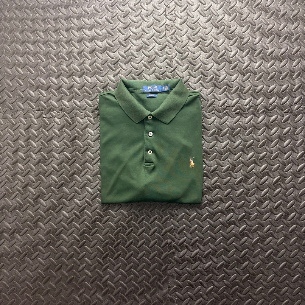 Ralph Lauren Dark Green Polo Shirt | Men’s Slim Fit XL / 3814