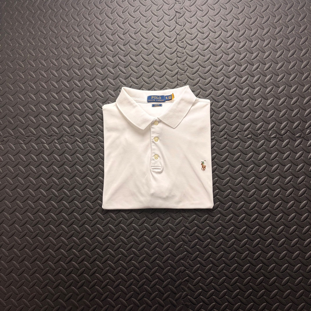 Ralph Lauren White Polo Shirt | Men’s Slim Fit XL / 3816