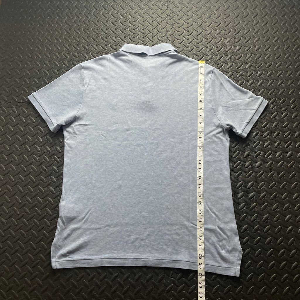 Ralph Lauren Light Blue Polo Shirt | Men’s Custom Slim Fit L / 3637
