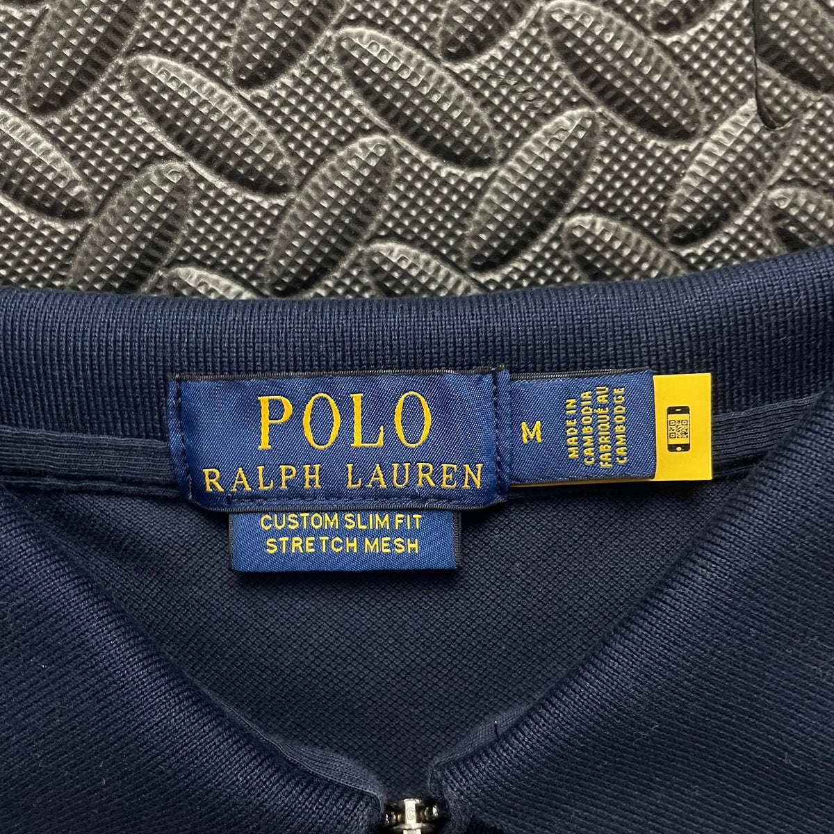 Ralph Lauren Navy 1/4 Zip Polo Shirt | Men’s Custom Slim Fit M / 3620