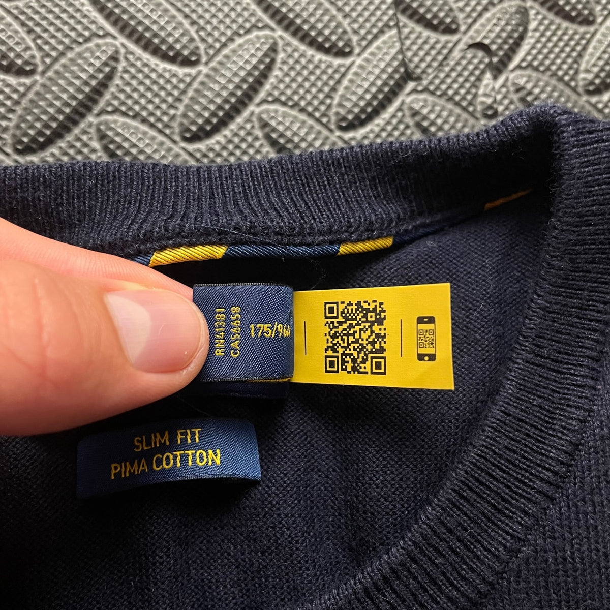 Ralph Lauren Navy Crewneck Jumper | Men’s Slim Fit M / 3738