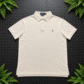 Ralph Lauren Beige Polo Shirt | Men’s Custom Slim Fit M / 3652
