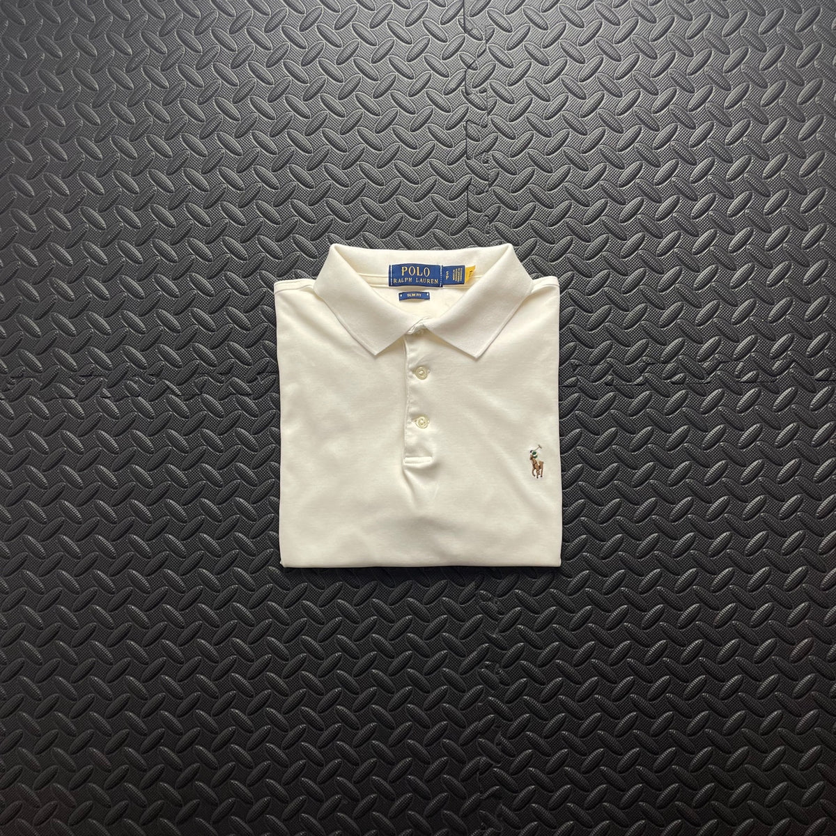 Ralph Lauren Cream White Polo Shirt | Men’s Slim Fit S / 3757