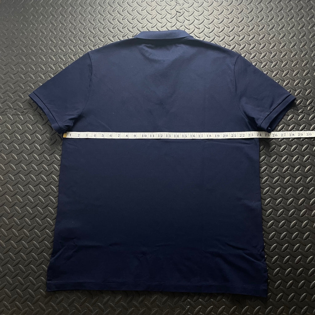 Ralph Lauren Navy 1/4 Zip Polo Shirt | Men’s Custom Slim Fit XL / 3797