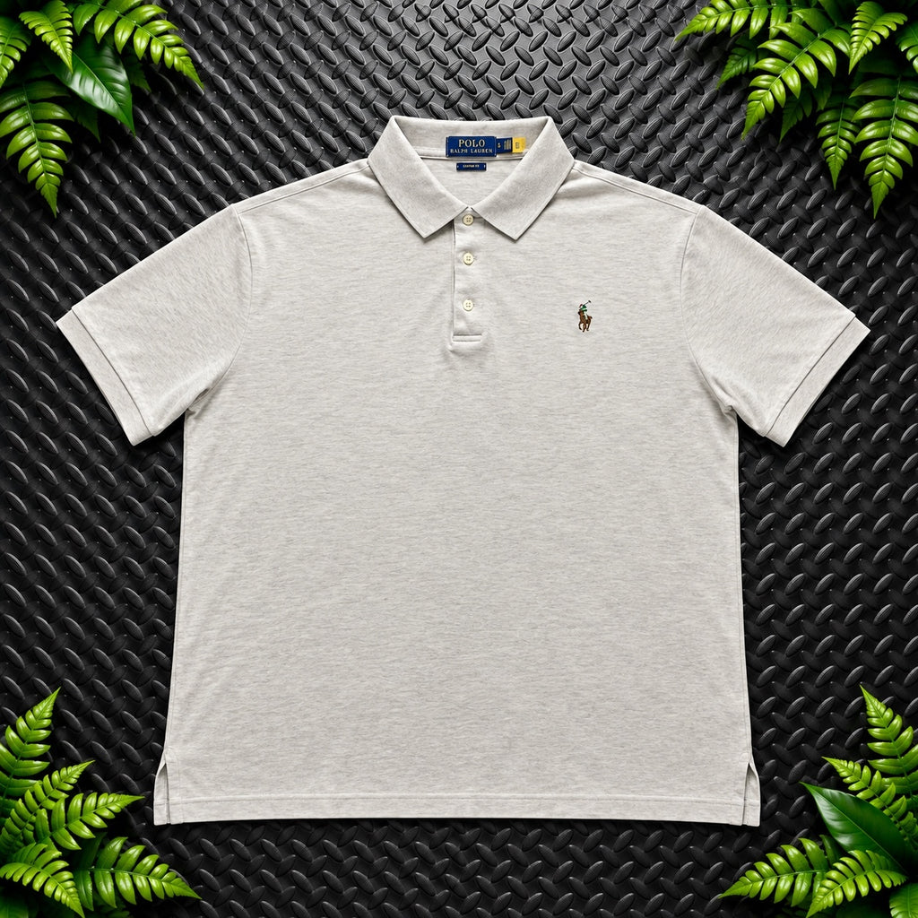 Ralph Lauren Cream Polo Shirt | Men’s Slim Fit XL / 3720