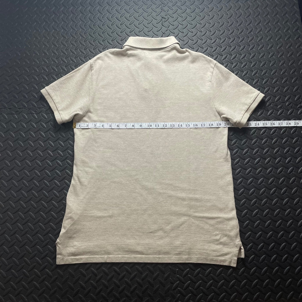 Ralph Lauren Beige Polo Shirt | Men’s Slim Fit L