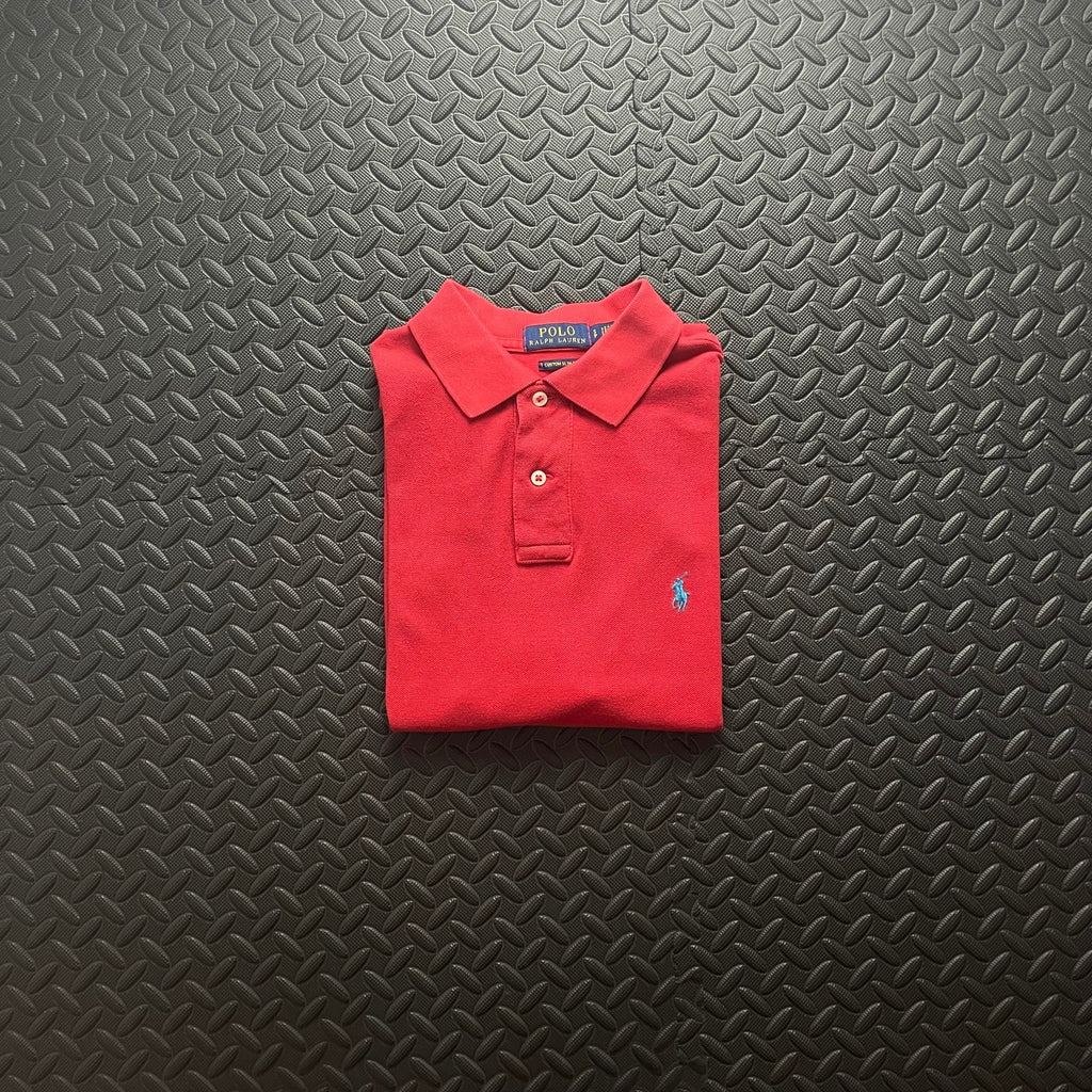 Ralph Lauren Red Polo Shirt | Men’s Custom Slim Fit S / 2683
