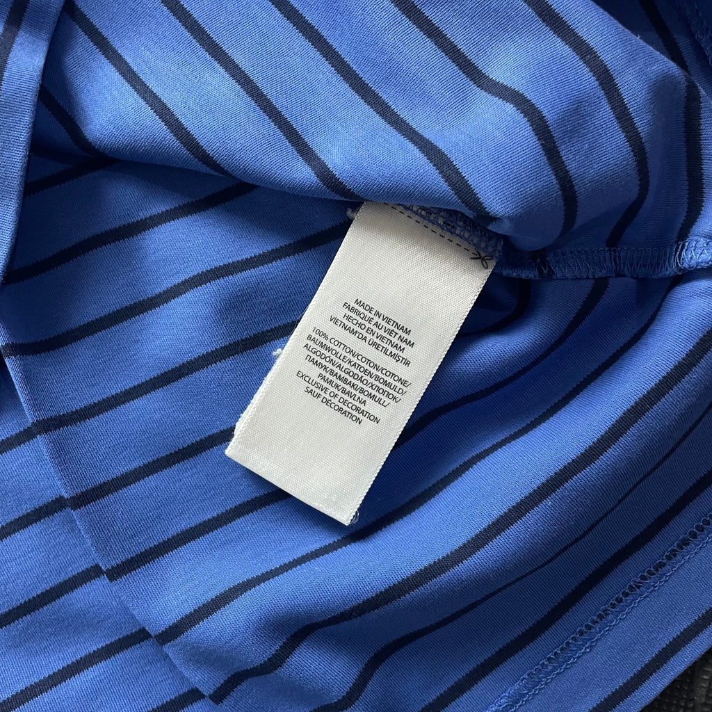 Ralph Lauren Blue Striped Polo Shirt | Men’s Classic Fit M / 3753