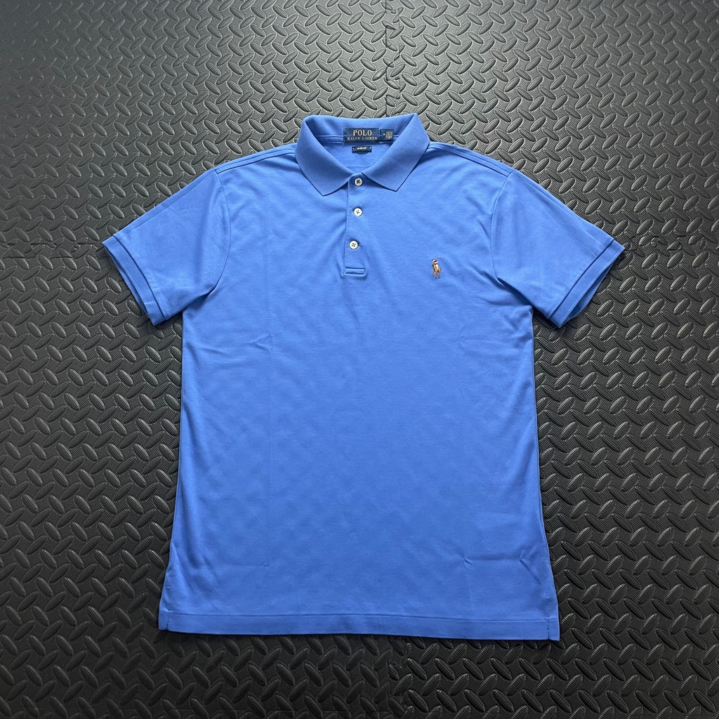 Ralph Lauren Blue Polo Shirt | Men’s Slim Fit M / 3707