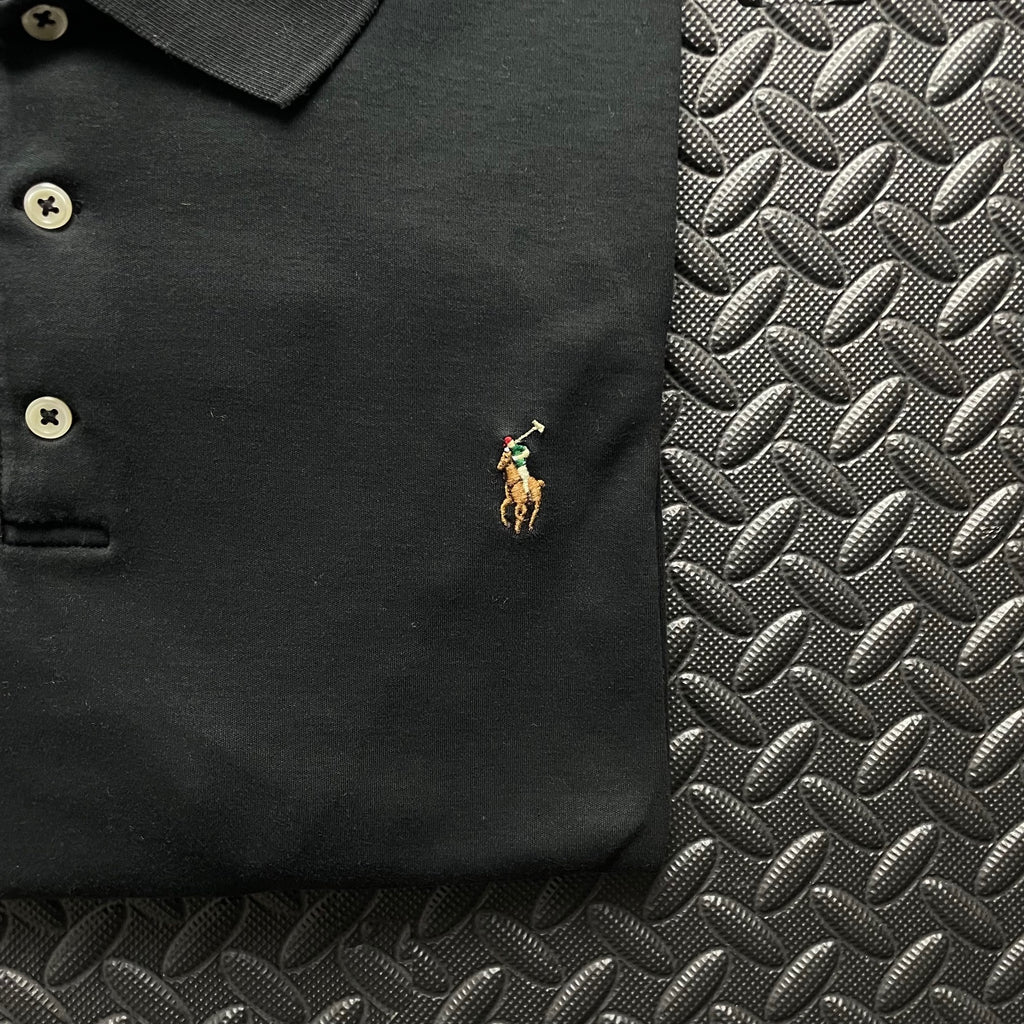 Ralph Lauren Black Polo Shirt | Men’s Classic Fit XL