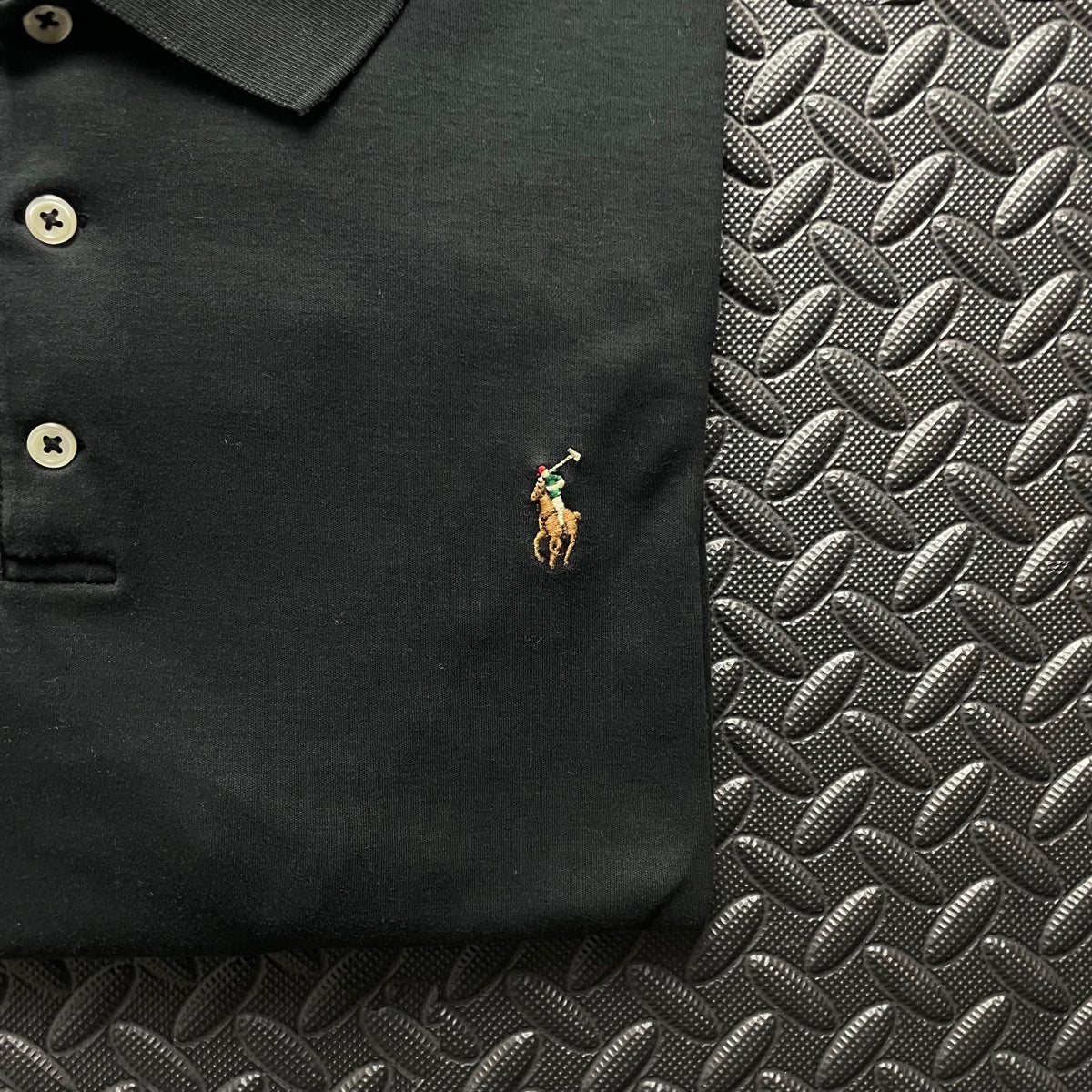 Ralph Lauren Black Polo Shirt | Men’s Classic Fit XL