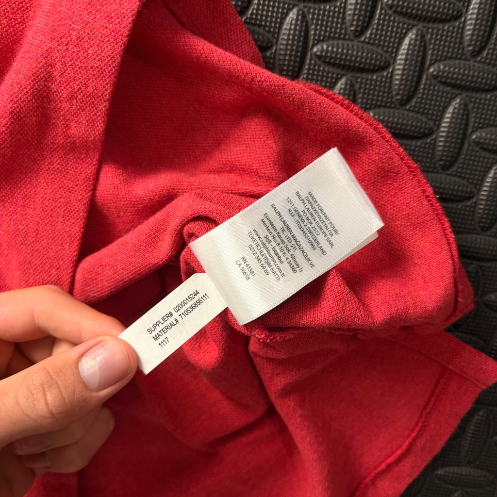 Ralph Lauren Coral Polo Shirt | Men’s Slim Fit M / 3806