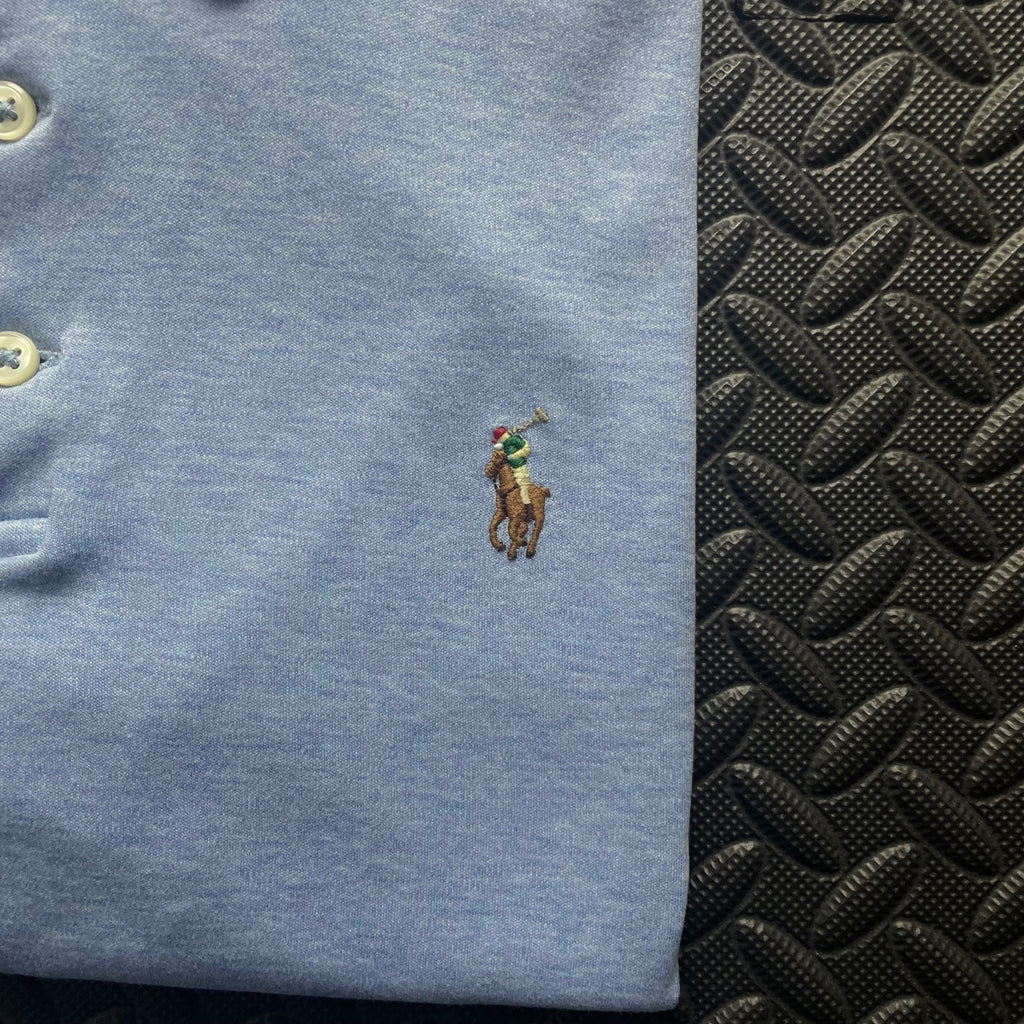 Ralph Lauren Light Blue Polo Shirt | Men’s Custom Slim Fit S / 3573