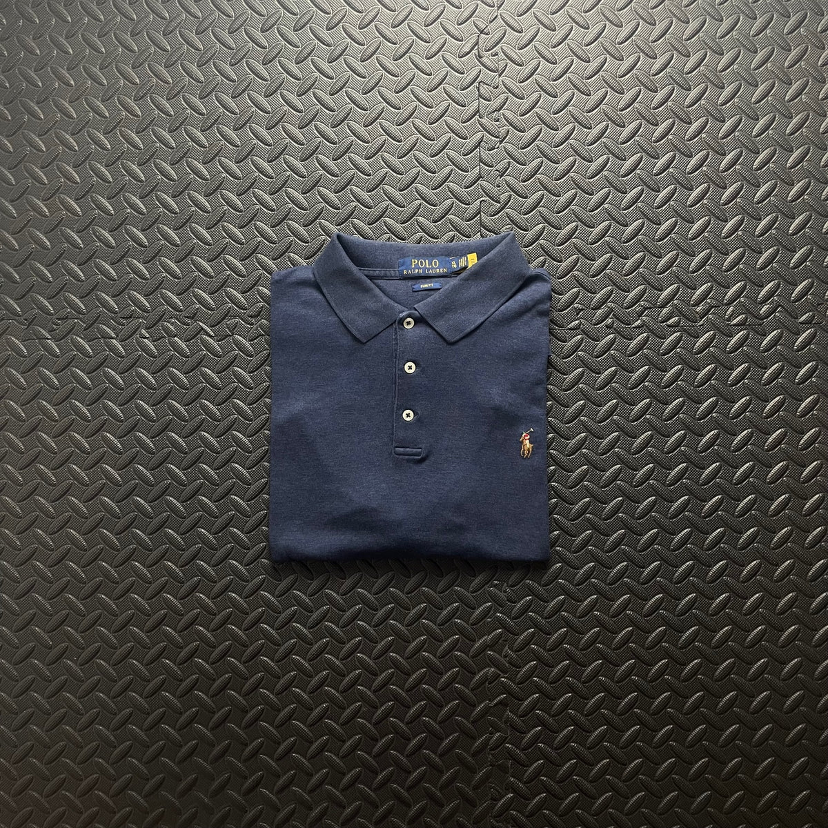 Ralph Lauren Navy Polo Shirt | Men’s Slim Fit XL / 3635