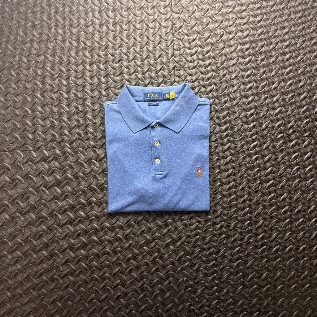 Ralph Lauren Blue Polo Shirt | Men’s Slim Fit L / 3869