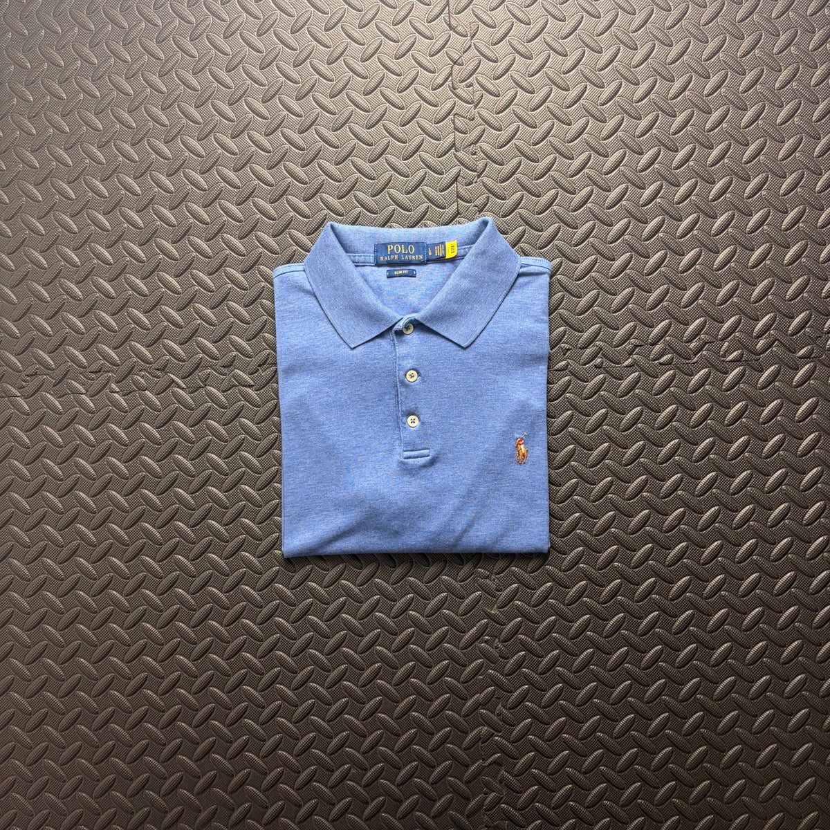 Ralph Lauren Blue Polo Shirt | Men’s Slim Fit L / 3869