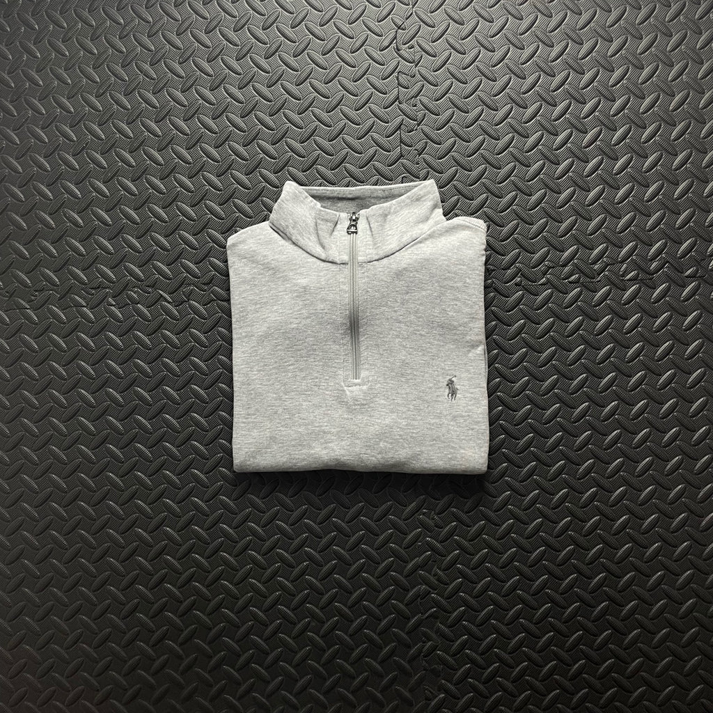 Ralph Lauren Grey 1/4 Zip Jumper | Mens Classic Fit L / 3732