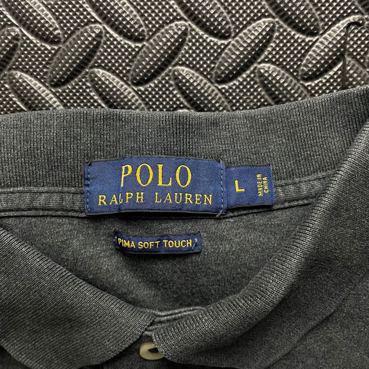 Ralph Lauren Grey Polo Shirt | Men’s Classic Fit L / 3604