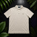 Ralph Lauren Beige Polo Shirt | Men’s Slim Fit L