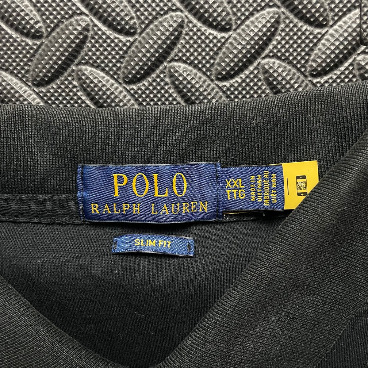 Ralph Lauren Black Polo Shirt | Men’s Slim Fit XXL / 3793