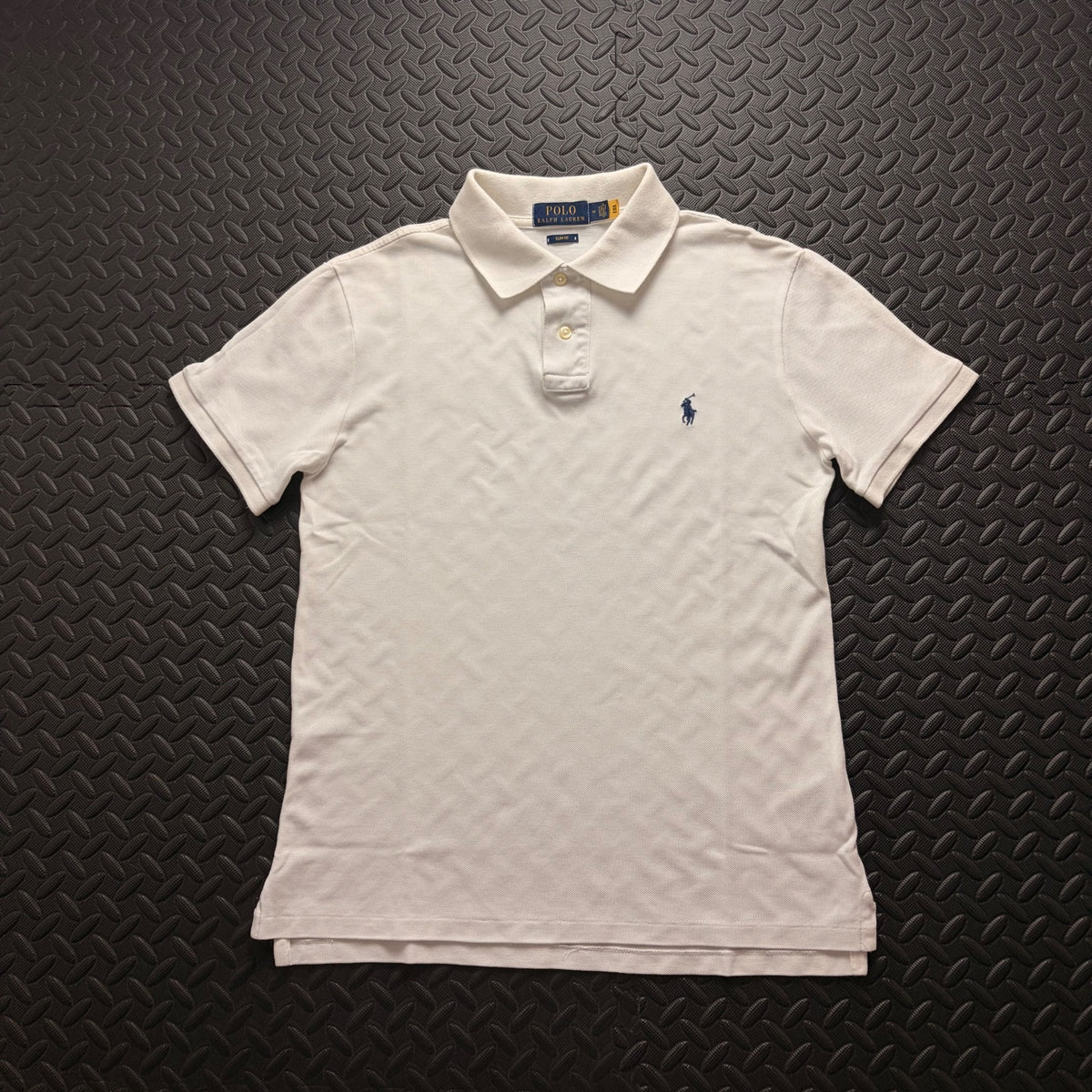 Ralph Lauren White Polo Shirt | Men’s Slim Fit M / 3836