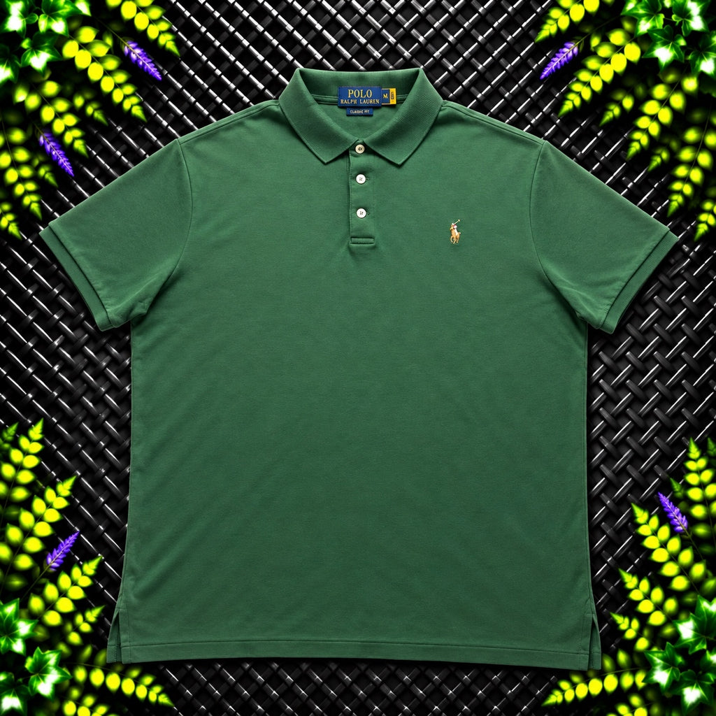 Ralph Lauren Dark Green Polo Shirt | Men’s Classic Fit XXL / 3825