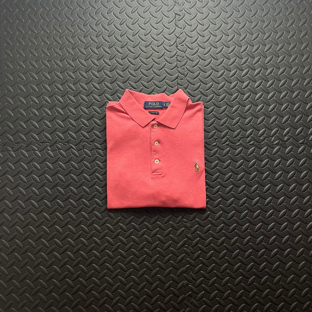 Ralph Lauren coral Pink Polo Shirt | Men’s Classic Fit S /  2960