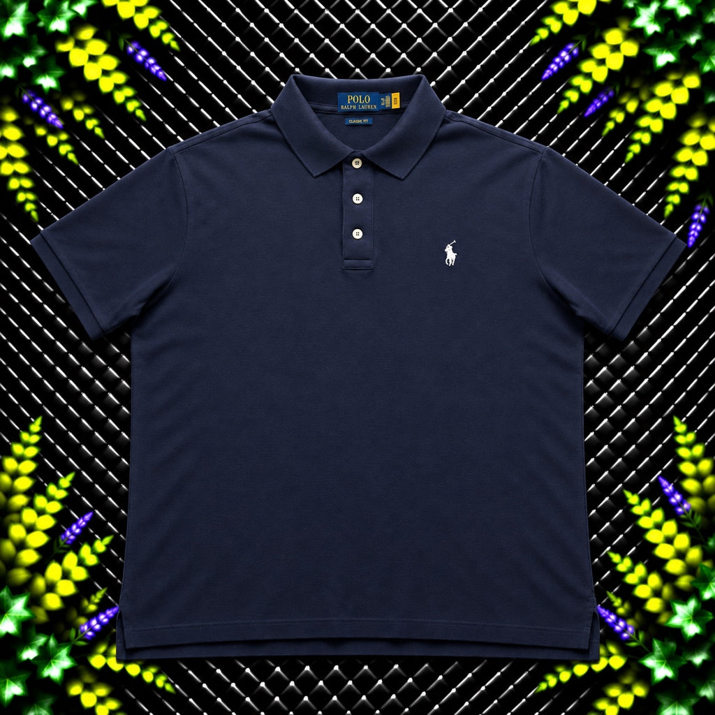 Ralph Lauren Navy Polo Shirt | Men’s Custom Slim Fit XL / 3812