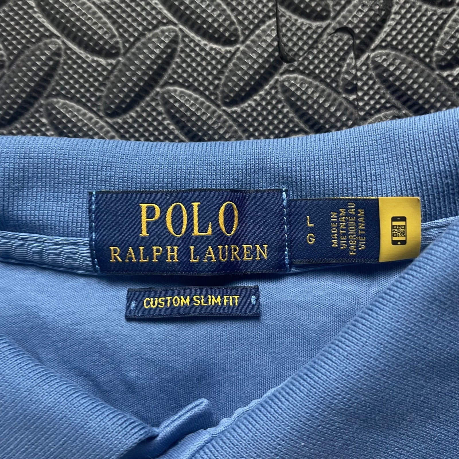 Ralph Lauren Blue Polo Shirt | Men’s Custom Slim Fit L / 3402